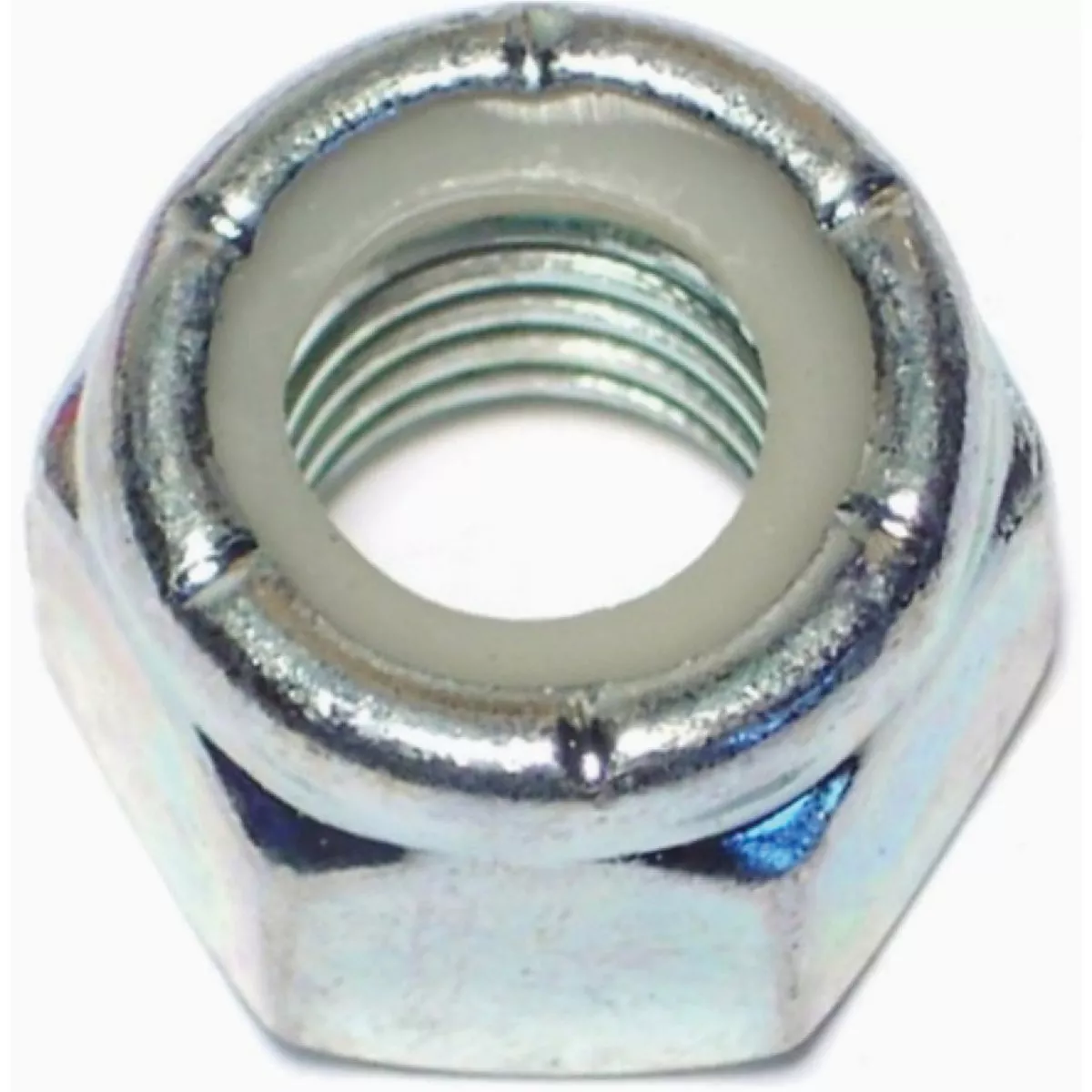 Midwest Fastener 1/2 In.-13 Zinc Plated Grade 2 Steel Coarse Thread Nylon Insert Lock Nuts