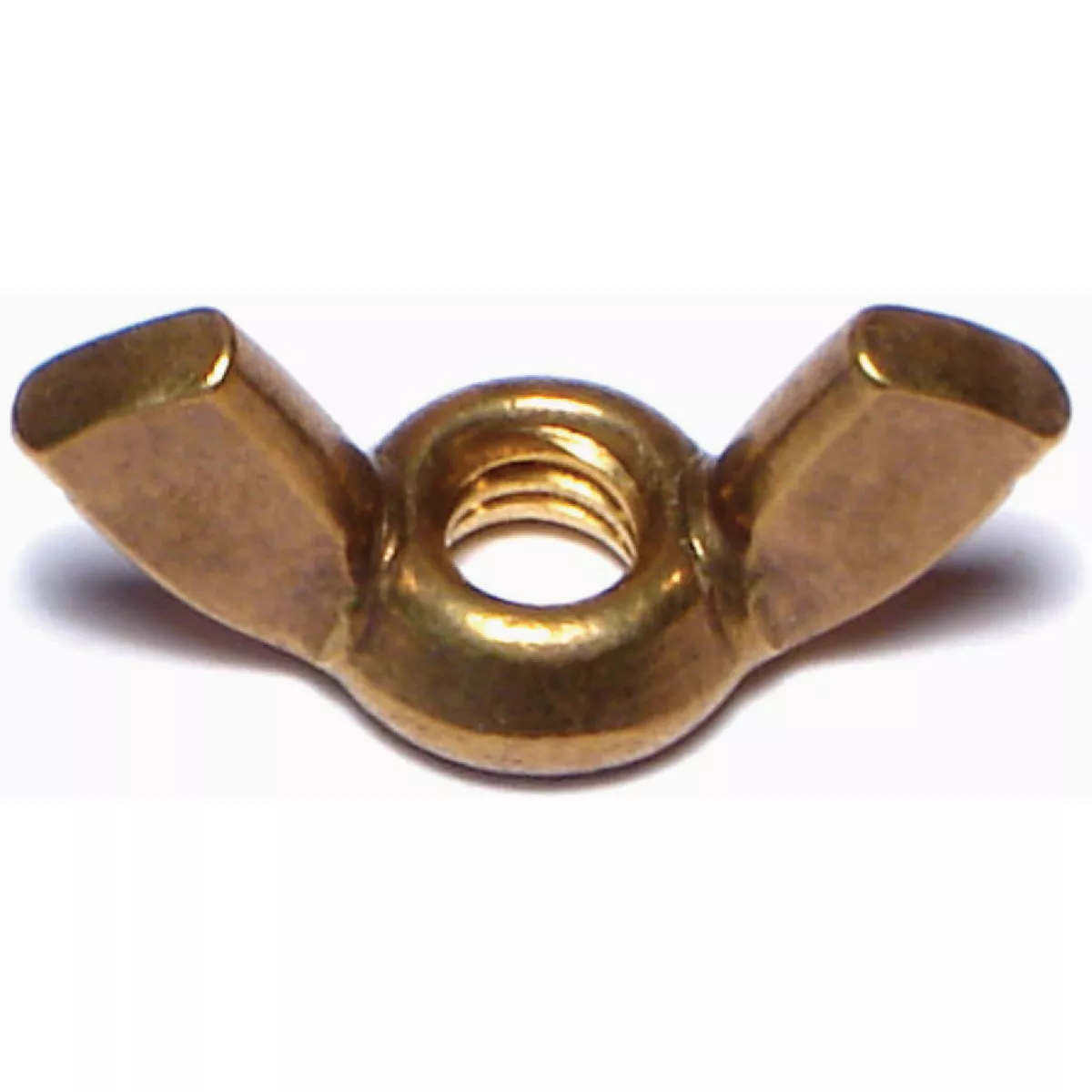 Midwest Fastener #10-24 x 23/32 In. Brass Coarse Thread Cold Forged Wing Nuts (15 Ct.)-
