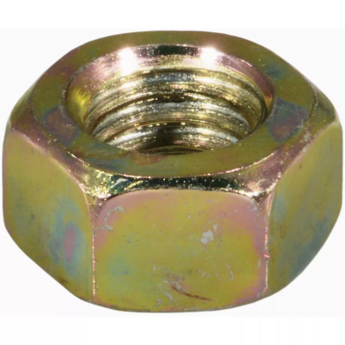 Midwest Fastener 7/16 In.-14 Zinc Plated Steel Coarse Thread Left Hand Hex Nuts