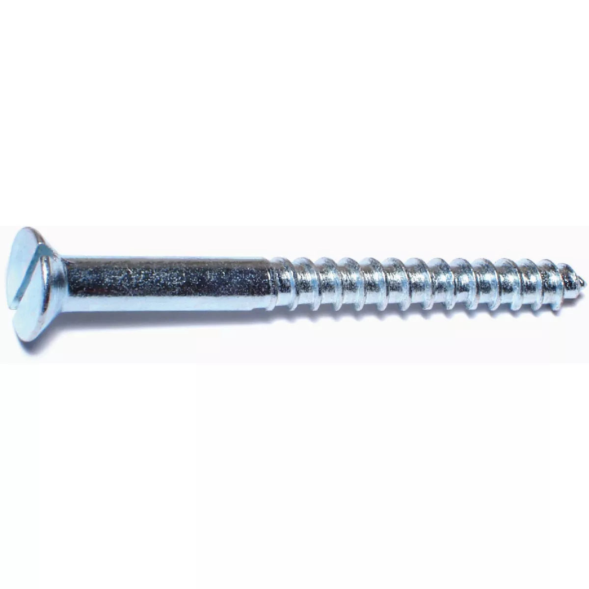 Midwest Fastener #12 x 2-1/2 In. Zinc Plated Steel Slotted Flat Head Wood Screws (12 Ct.)-