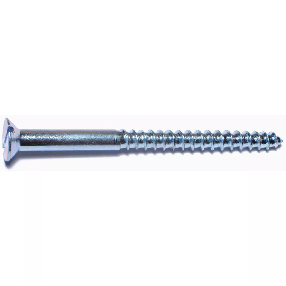 Midwest Fastener #12 x 3 In. Zinc Plated Steel Slotted Flat Head Wood Screws