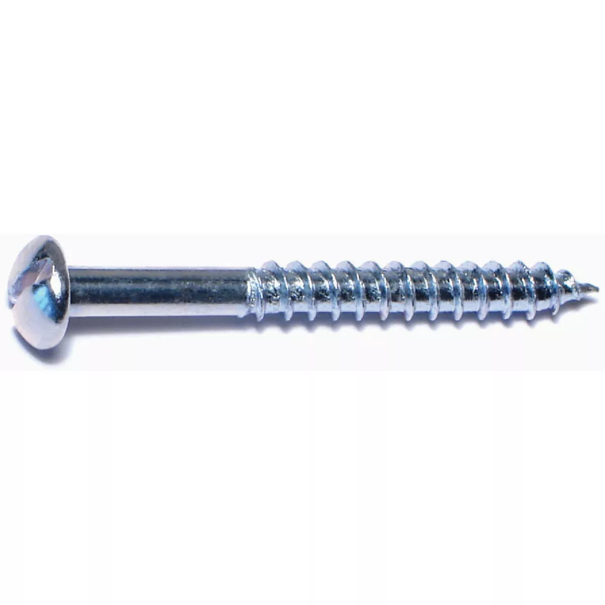 Midwest Fastener #12 x 2 In. Zinc Plated Steel Slotted Round Head Wood Screws (24 Ct.)-
