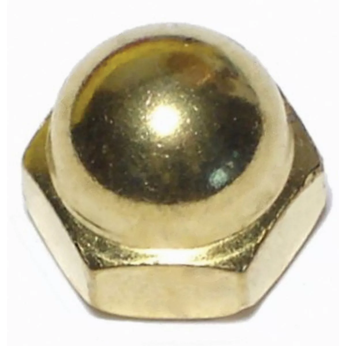 Midwest Fastener 1/4 In.-20 Solid Brass Coarse Thread Acorn Cap Nuts (20 Ct.)-