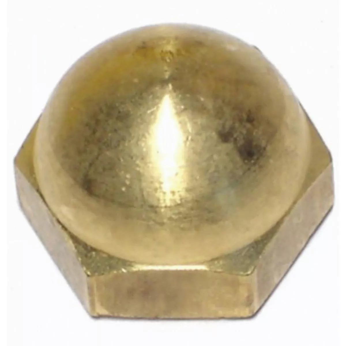 Midwest Fastener 5/16 In.-18 Solid Brass Coarse Thread Acorn Cap Nuts (15 Ct.)