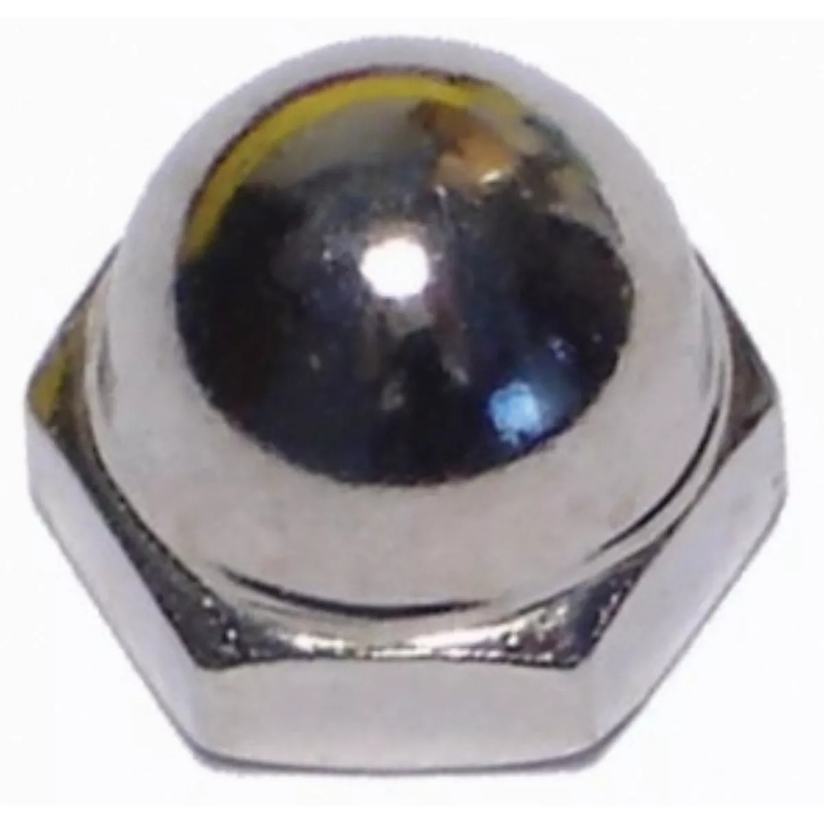 Midwest Fastener #10-24 Nickel Plated Brass Coarse Thread Acorn Cap Nuts (14 Ct.)-