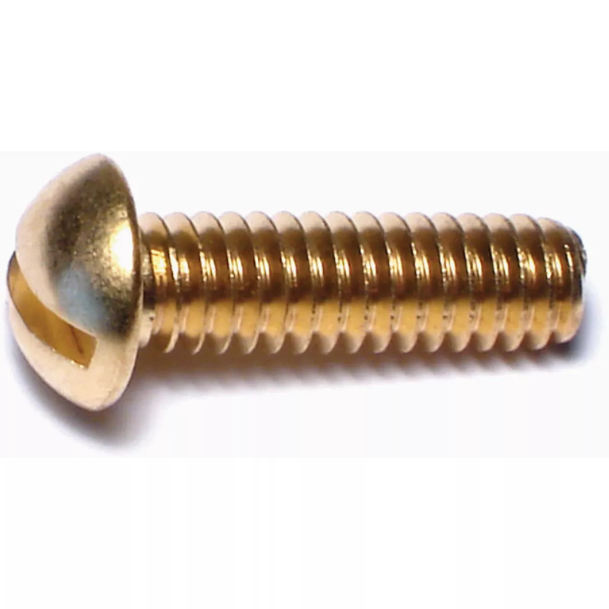Midwest Fastener #12-24 x 3/4 In. Brass Coarse Thread Slotted Round Head Machine Screws (20 Ct.)