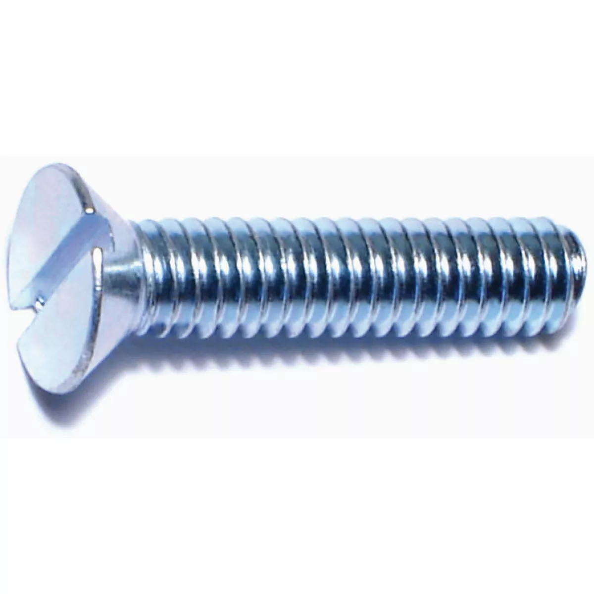 Midwest Fastener #12-24 x 1 In. Zinc Plated Steel Coarse Thread Slotted Flat Head Machine Screws (30 Ct.)-