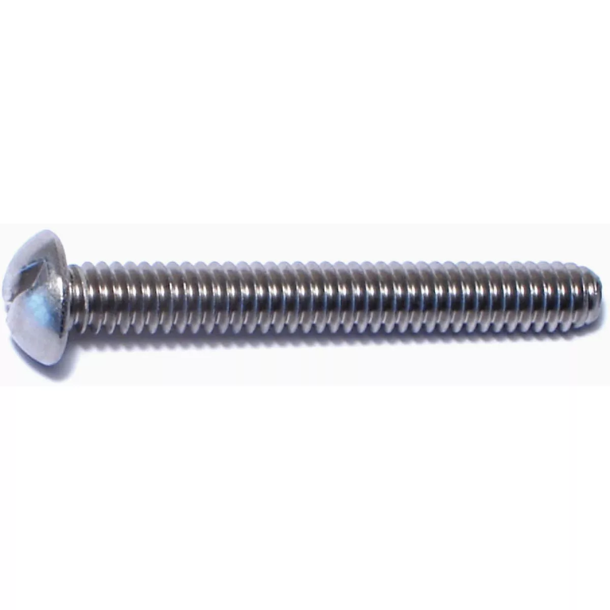 Midwest Fastener 1/4 In.-20 x 2 In. 18-8 Stainless Steel Coarse Thread Slotted Round Head Machine Screws (10 Ct.)