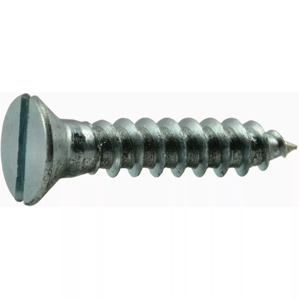 Midwest Fastener #10 x 1 In. Zinc Plated Steel Slotted Flat Head Wood Screws - photo 2
