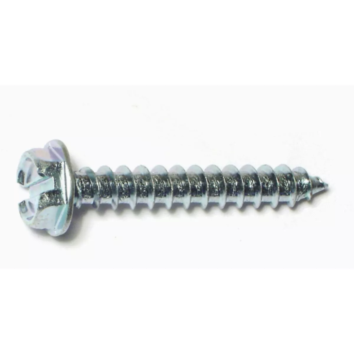 Midwest Fastener #10 x 1-1/4 In. Zinc Plated Steel Slotted Hex Washer Head Sheet Metal Screws