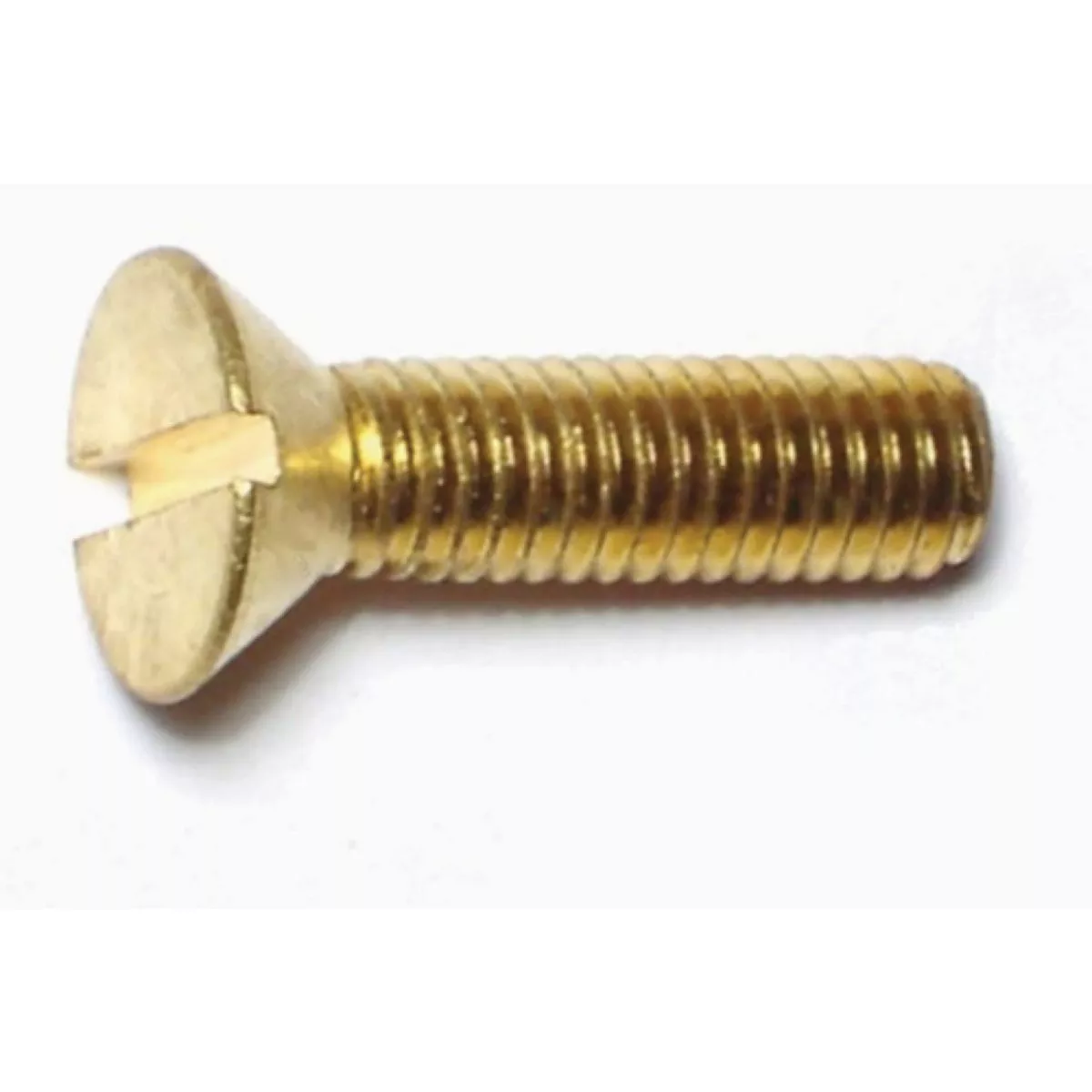 Midwest Fastener #10-32 x 3/4 In. Brass Fine Thread Slotted Flat Head Machine Screws (20 Ct.)
