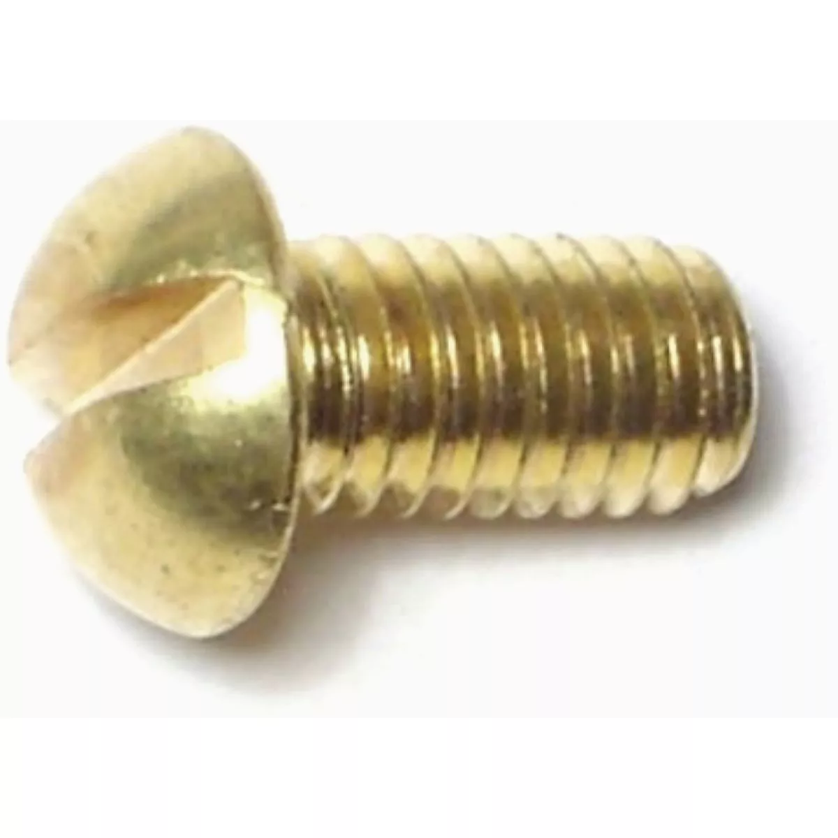 Midwest Fastener #10-32 x 3/8 In. Brass Fine Thread Slotted Round Head Machine Screws (30 Ct.)-