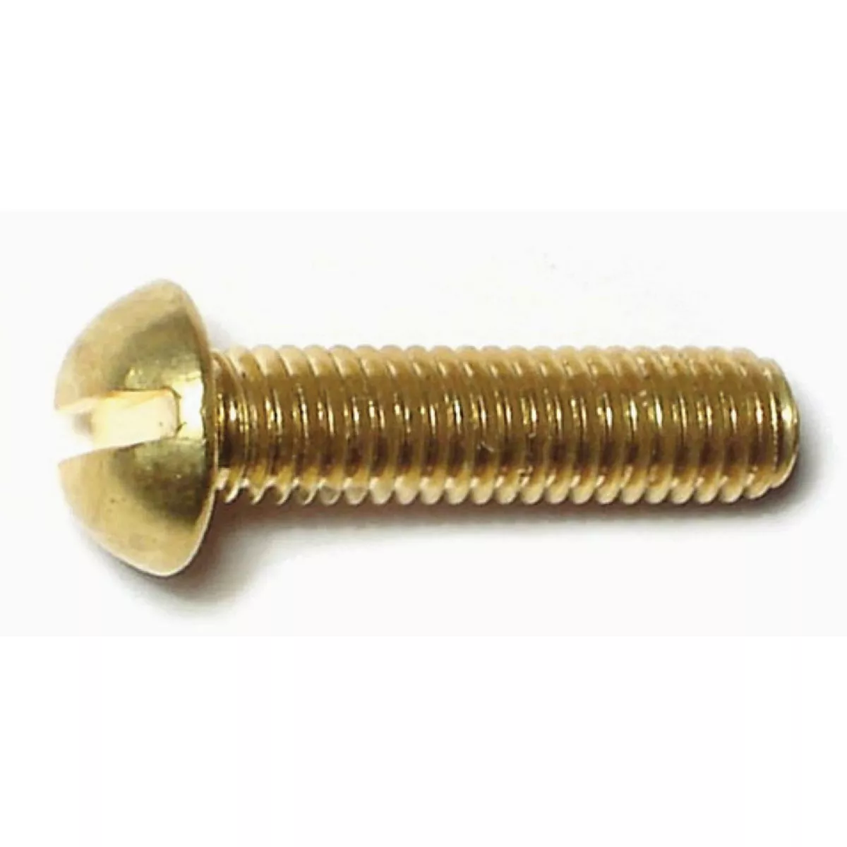 Midwest Fastener #10-32 x 3/4 In. Brass Fine Thread Slotted Round Head Machine Screws