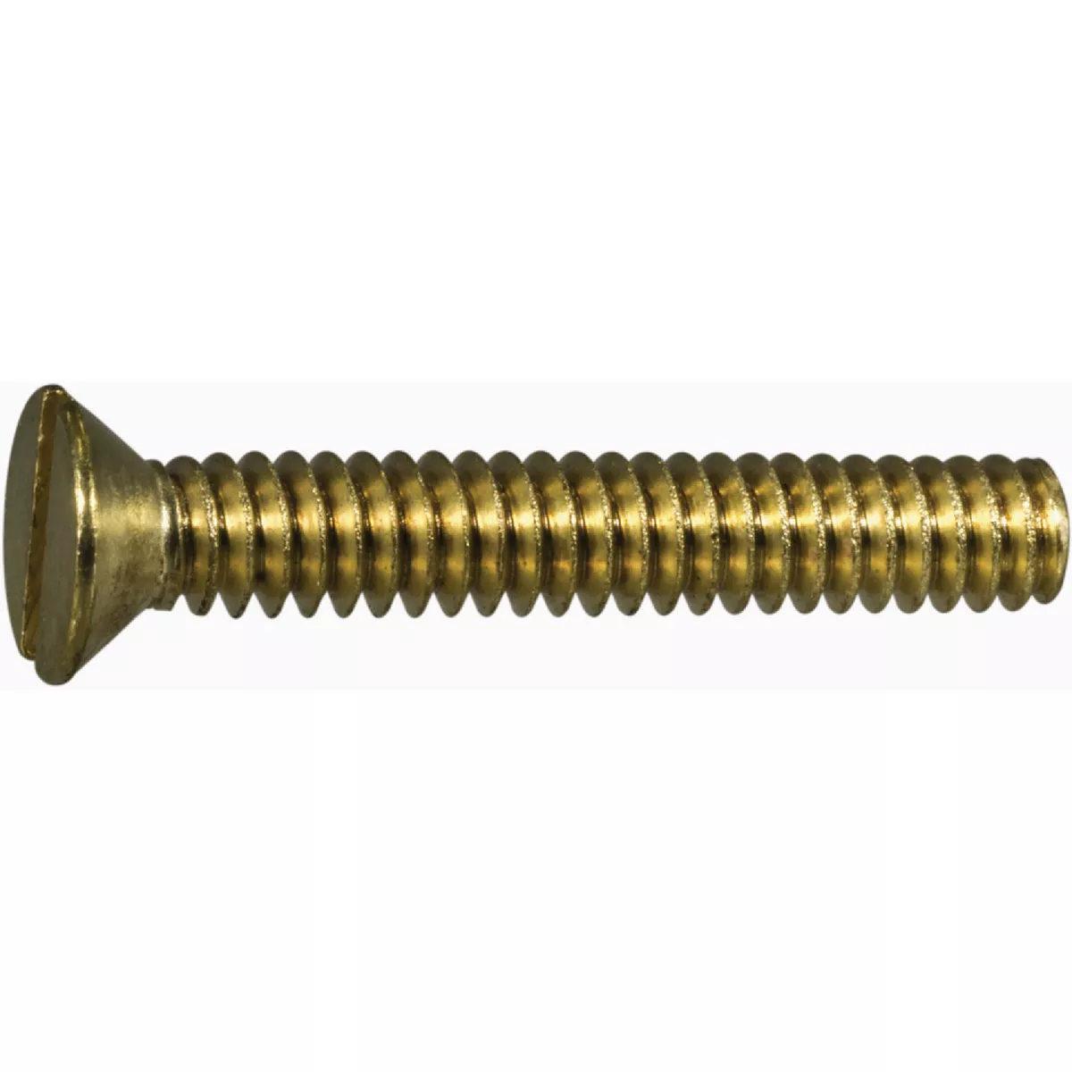 Midwest Fastener #10-24 x 1-1/4 In. Brass Coarse Thread Slotted Flat Head Machine Screws (20 Ct.)