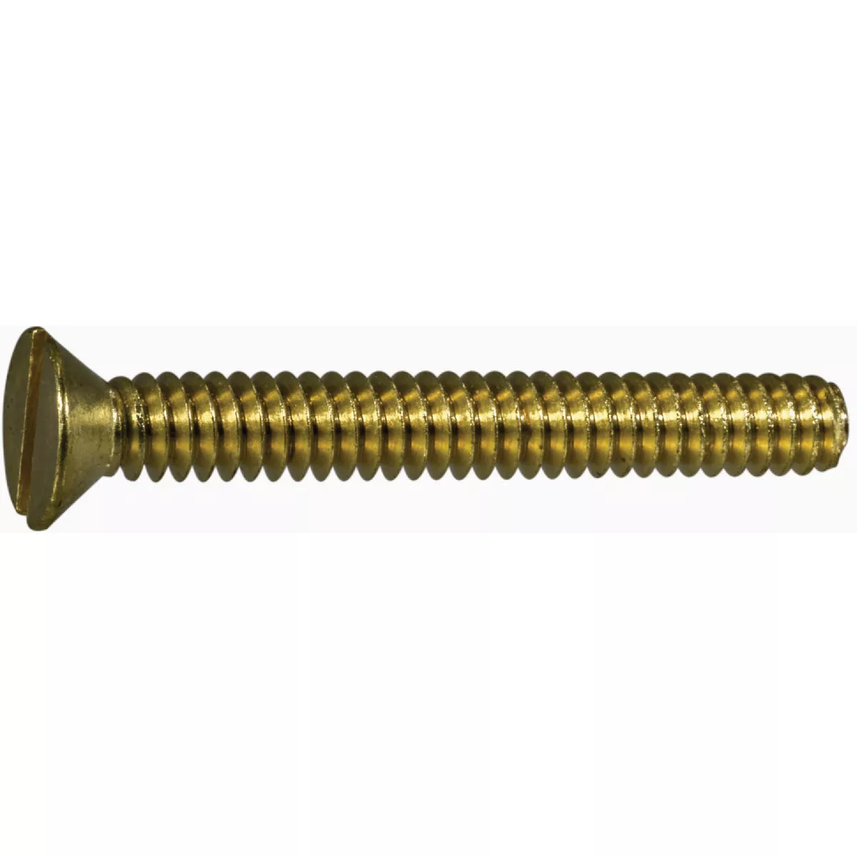 Midwest Fastener #10-24 x 1-1/2 In. Brass Coarse Thread Slotted Flat Head Machine Screws (14 Ct.)