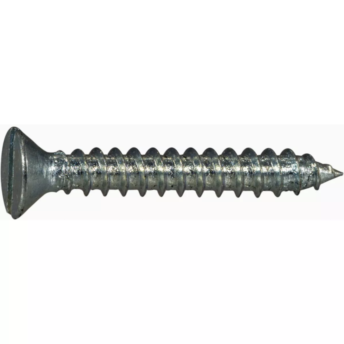 Midwest Fastener #6 x 1 In. Zinc Plated Steel Slotted Flat Head Sheet Metal Screws (60 Ct.)-