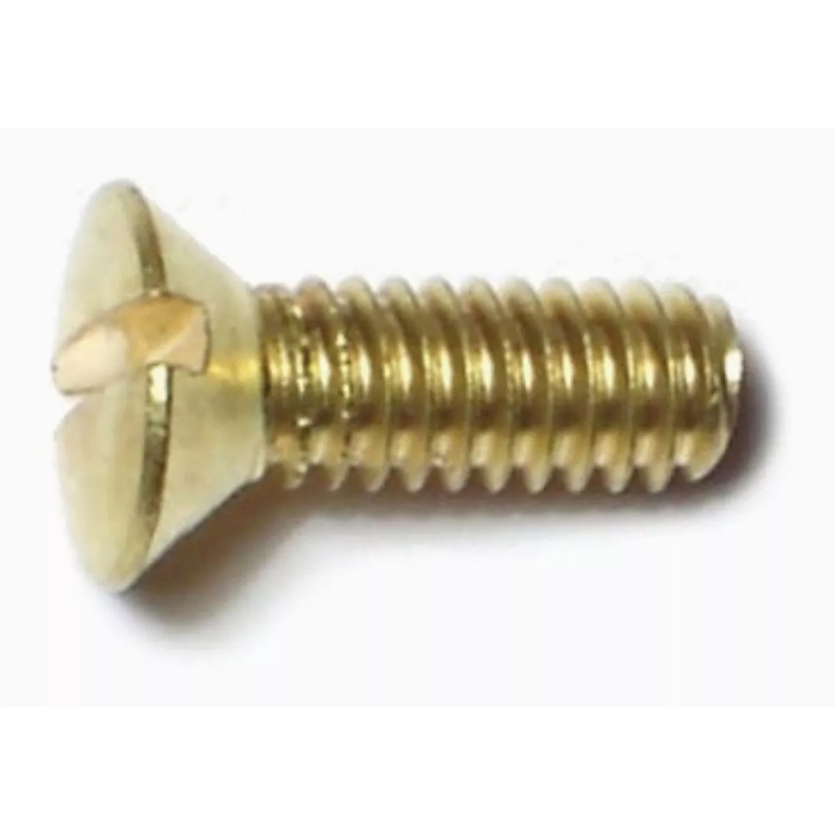 Midwest Fastener #8-32 x 1/2 In. Brass Coarse Thread Slotted Oval Head Machine Screws