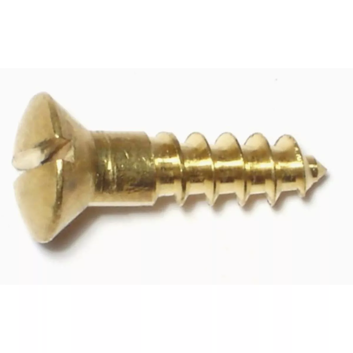 Midwest Fastener #10 x 3/4 In. Brass Slotted Oval Head Wood Screws (40 Ct.)