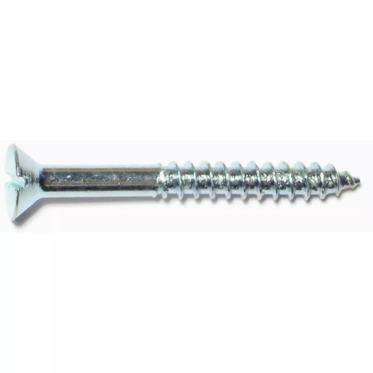 Midwest Fastener #8 x 1-1/2 In. Zinc Plated Steel Slotted Flat Head Wood Screws (30 Ct.)-