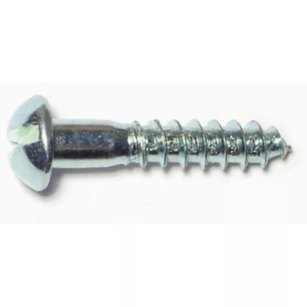 Midwest Fastener #8 x 7/8 In. Zinc Plated Steel Slotted Round Head Wood Screws - photo 2