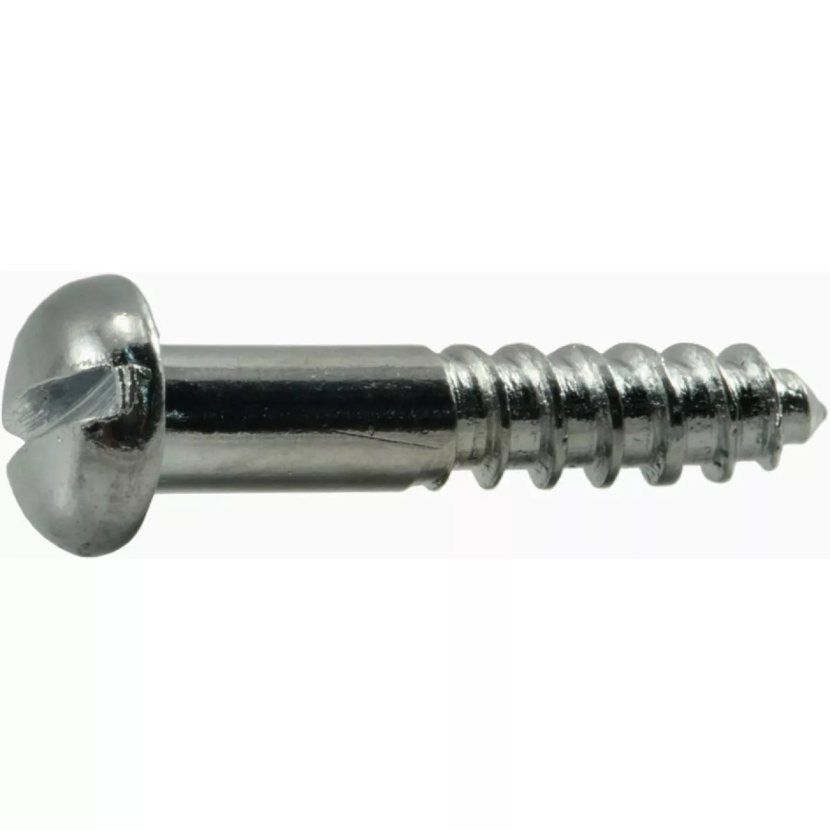 Midwest Fastener #6 x 3/4 In. Brass Slotted Round Head Wood Screws (45 Ct.)
