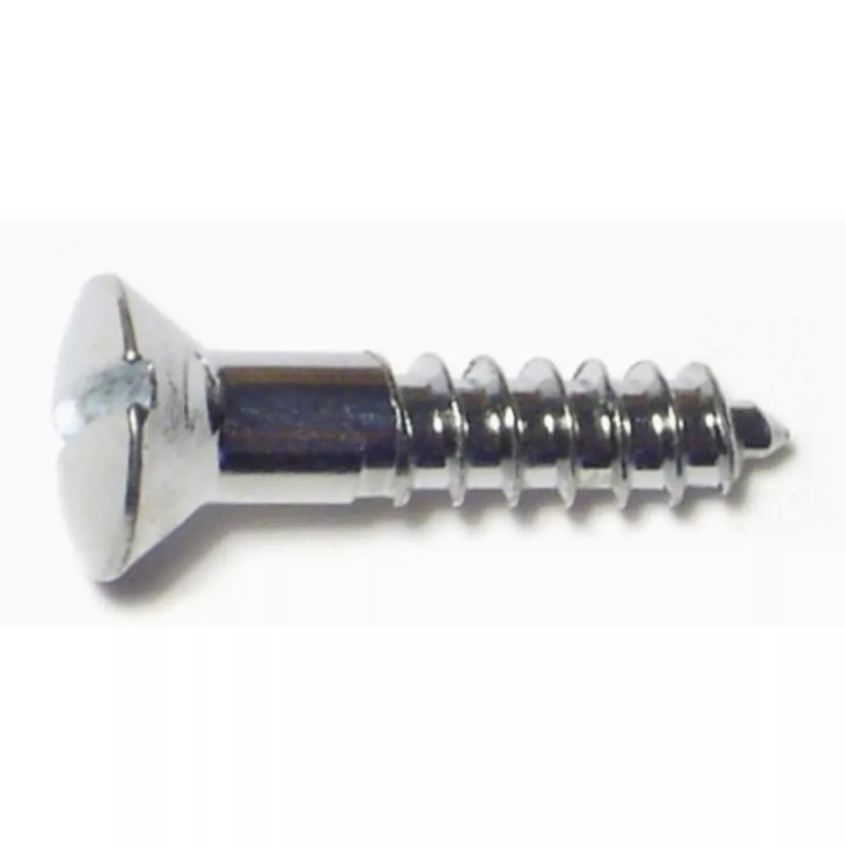 Midwest Fastener #6 x 3/4 In. Brass Slotted Oval Head Wood Screws
