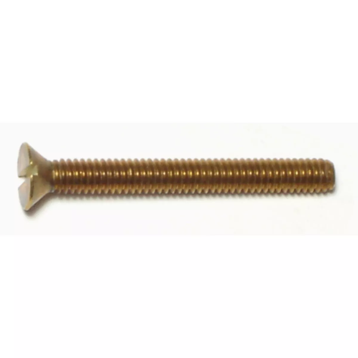 Midwest Fastener #8-32 x 1-1/2 In. Brass Coarse Thread Slotted Flat Head Machine Screws (16 Ct.)