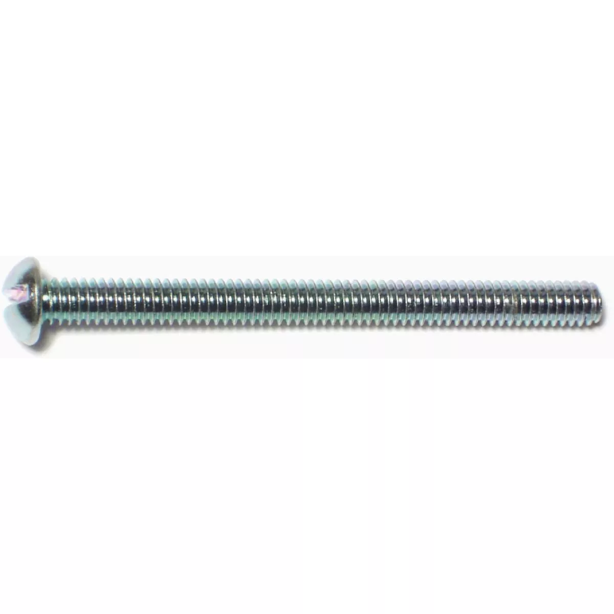 Midwest Fastener #8-32 x 2 In. Zinc Plated Steel Coarse Thread Slotted Round Head Machine Screws