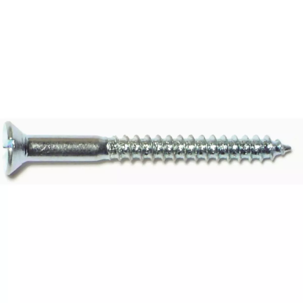Midwest Fastener #6 x 1-1/4 In. Zinc Plated Steel Slotted Flat Head Wood Screws