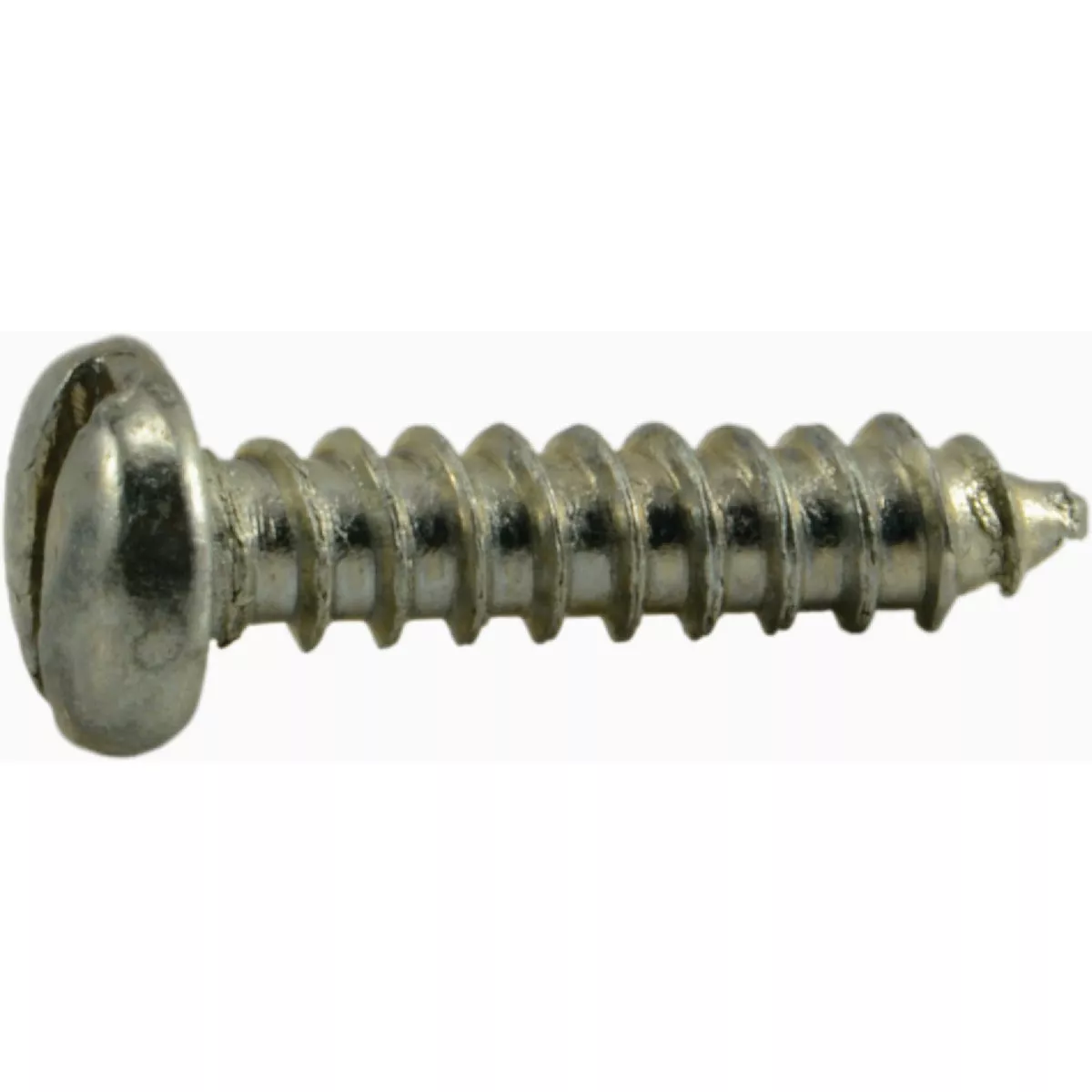 Midwest Fastener #4 x 1/2 In. Zinc Plated Steel Slotted Pan Head Sheet Metal Screws (100 Ct.)