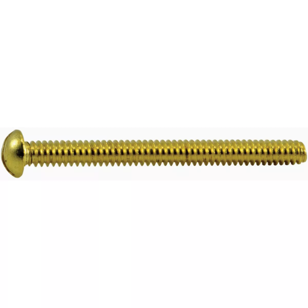 Midwest Fastener #4-40 x 1-1/4 In. Brass Coarse Thread Slotted Round Head Machine Screws