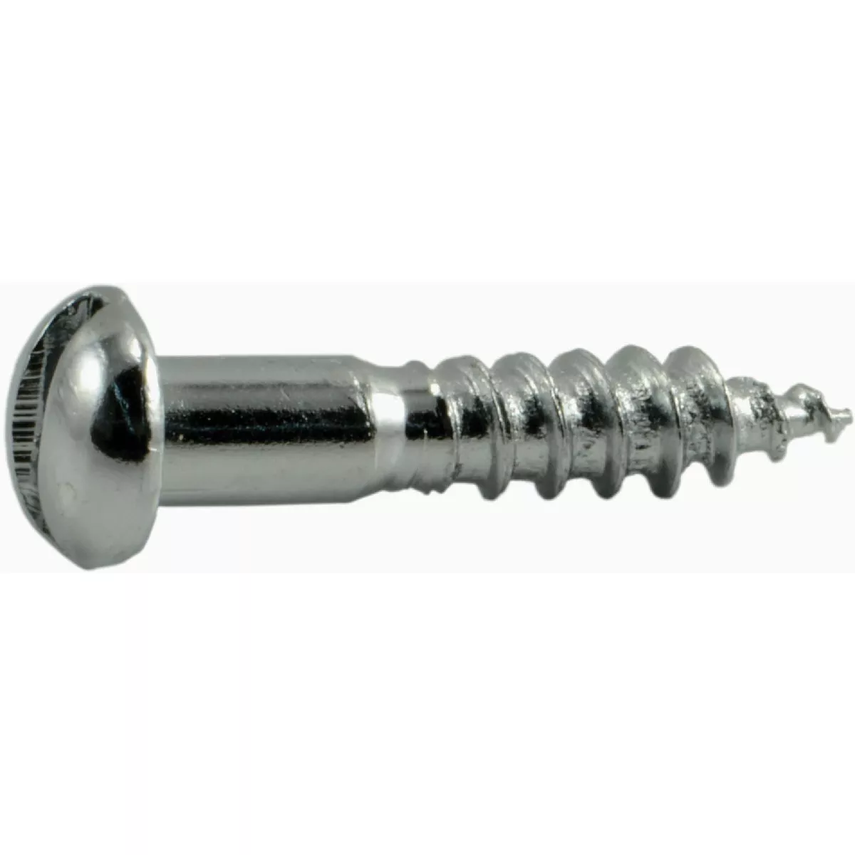 Midwest Fastener #6 x 3/4 In. Steel Slotted Round Head Wood Screws - photo 2