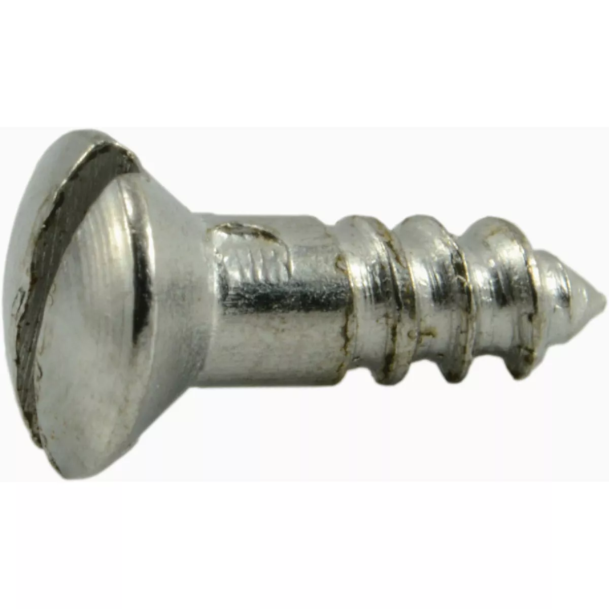 Midwest Fastener #4 x 3/8 In. Steel Slotted Oval Head Wood Screws