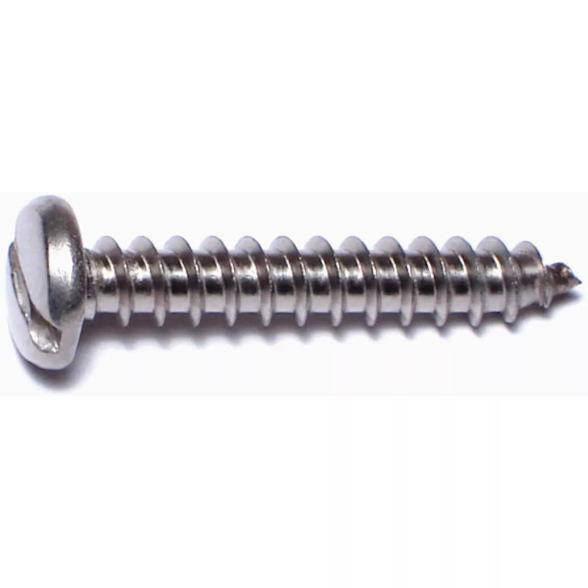 Midwest Fastener #8 x 1 In. 18-8 Stainless Steel Slotted Pan Head Sheet Metal Screws (20 Ct.) - photo 2