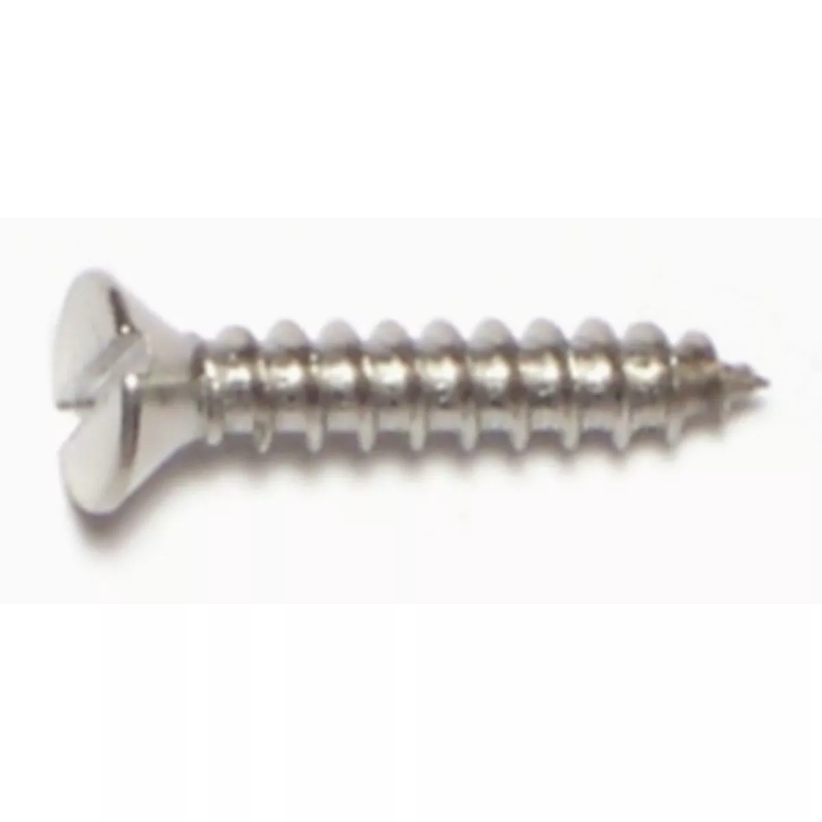 Midwest Fastener #6 x 3/4 In. 18-8 Stainless Steel Slotted Flat Head Sheet Metal Screws