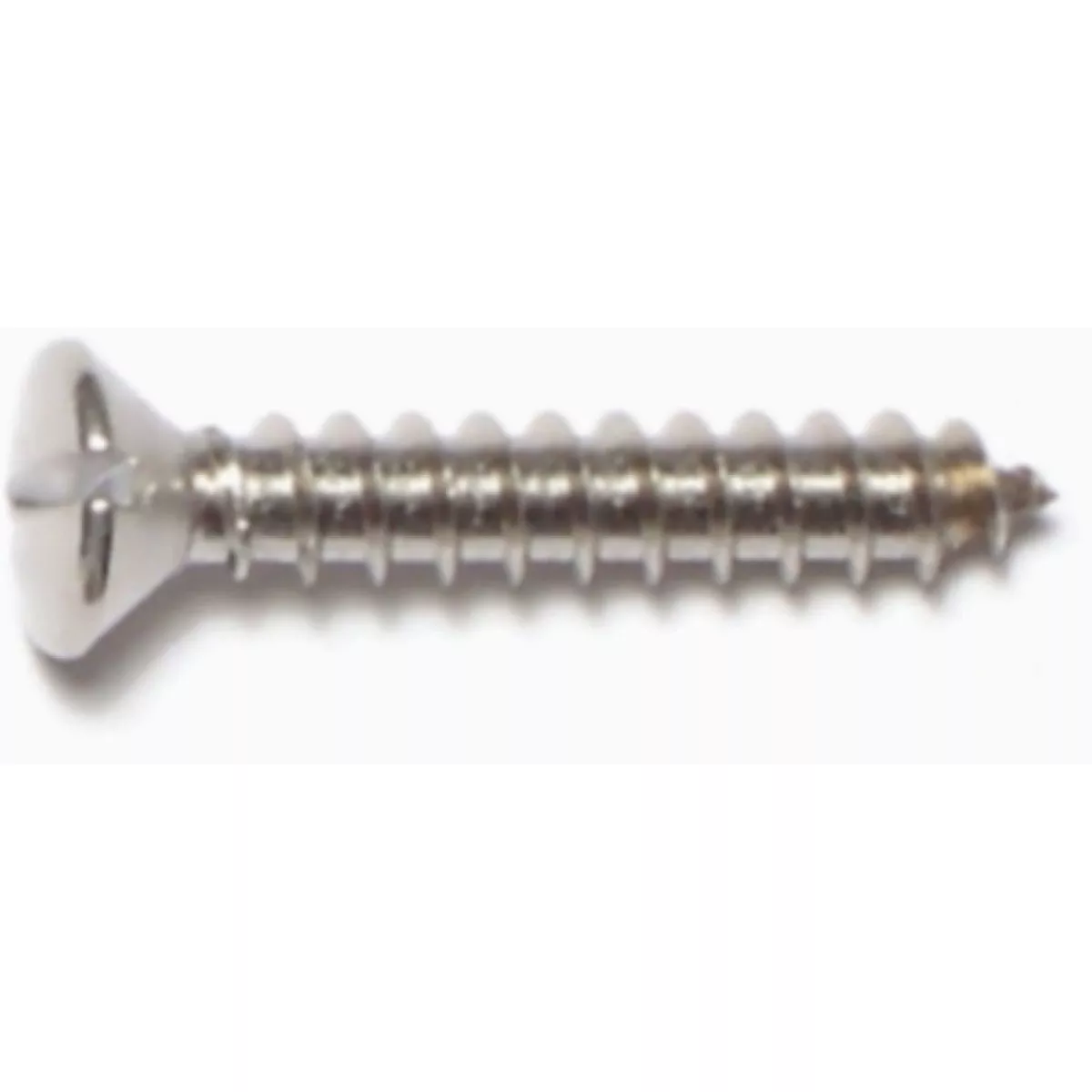 Midwest Fastener #8 x 1 In. 18-8 Stainless Steel Slotted Oval Head Sheet Metal Screws