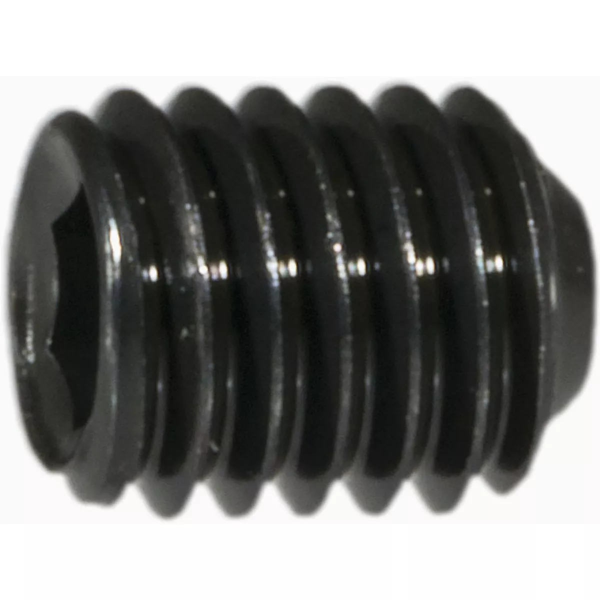 Midwest Fastener 5mm-0.8 x 6mm Plain Class 14.9 Steel Coarse Thread Cup Point Hex Socket Headless Set Screws (10 Ct.)