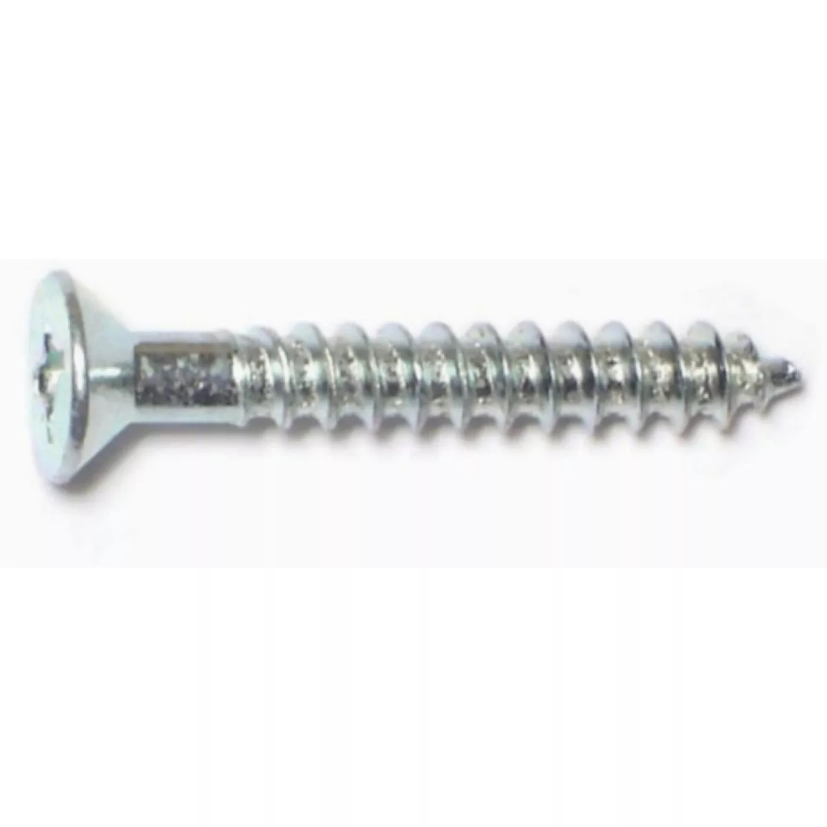 Midwest Fastener #6 x 1 In. Zinc Plated Steel Phillips Flat Head Wood Screws (80 Ct.)- - photo 2