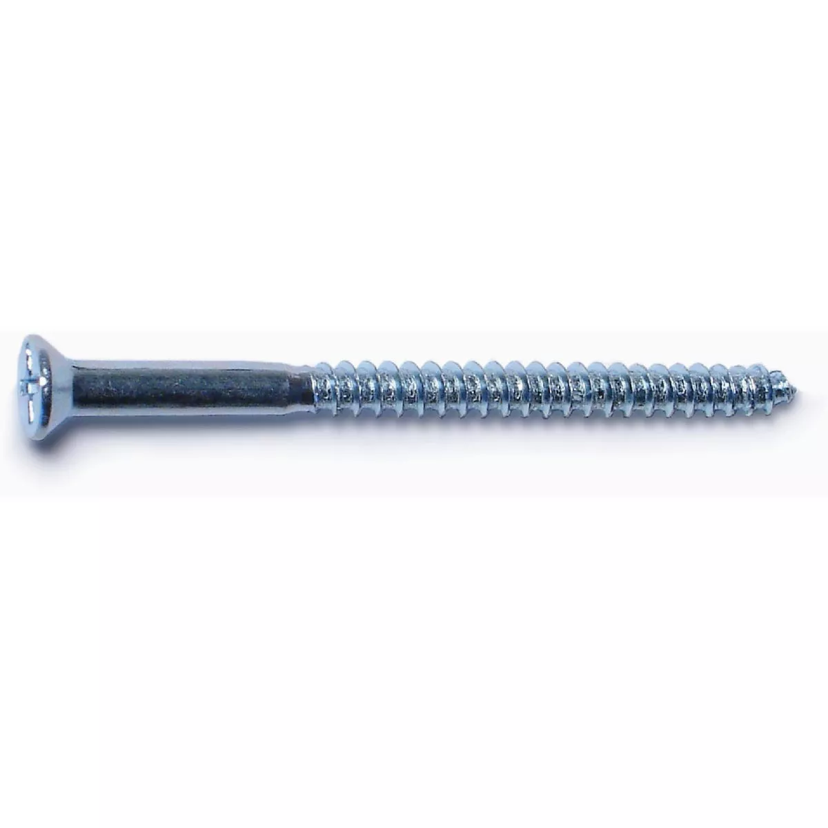 Midwest Fastener #8 x 2-1/2 In. Zinc Plated Steel Phillips Flat Head Wood Screws