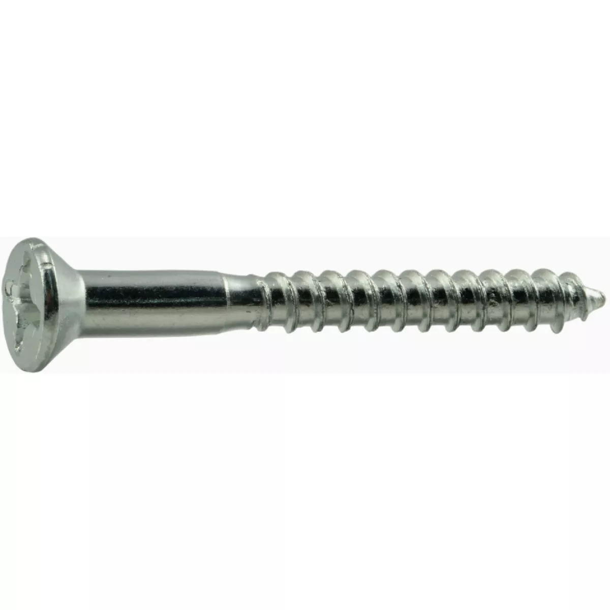 Midwest Fastener #12 x 2 In. Zinc Plated Steel Phillips Flat Head Wood Screws