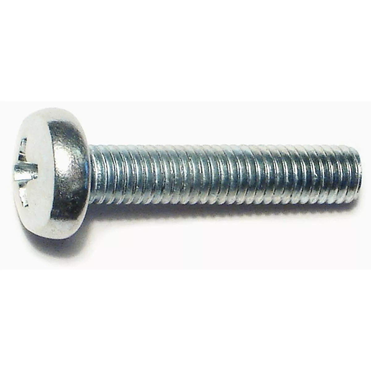 Midwest Fastener 5mm-0.8 x 25mm Zinc Plated Class 4.8 Steel Coarse Thread Phillips Pan Head Machine Screws (10 Ct.)-