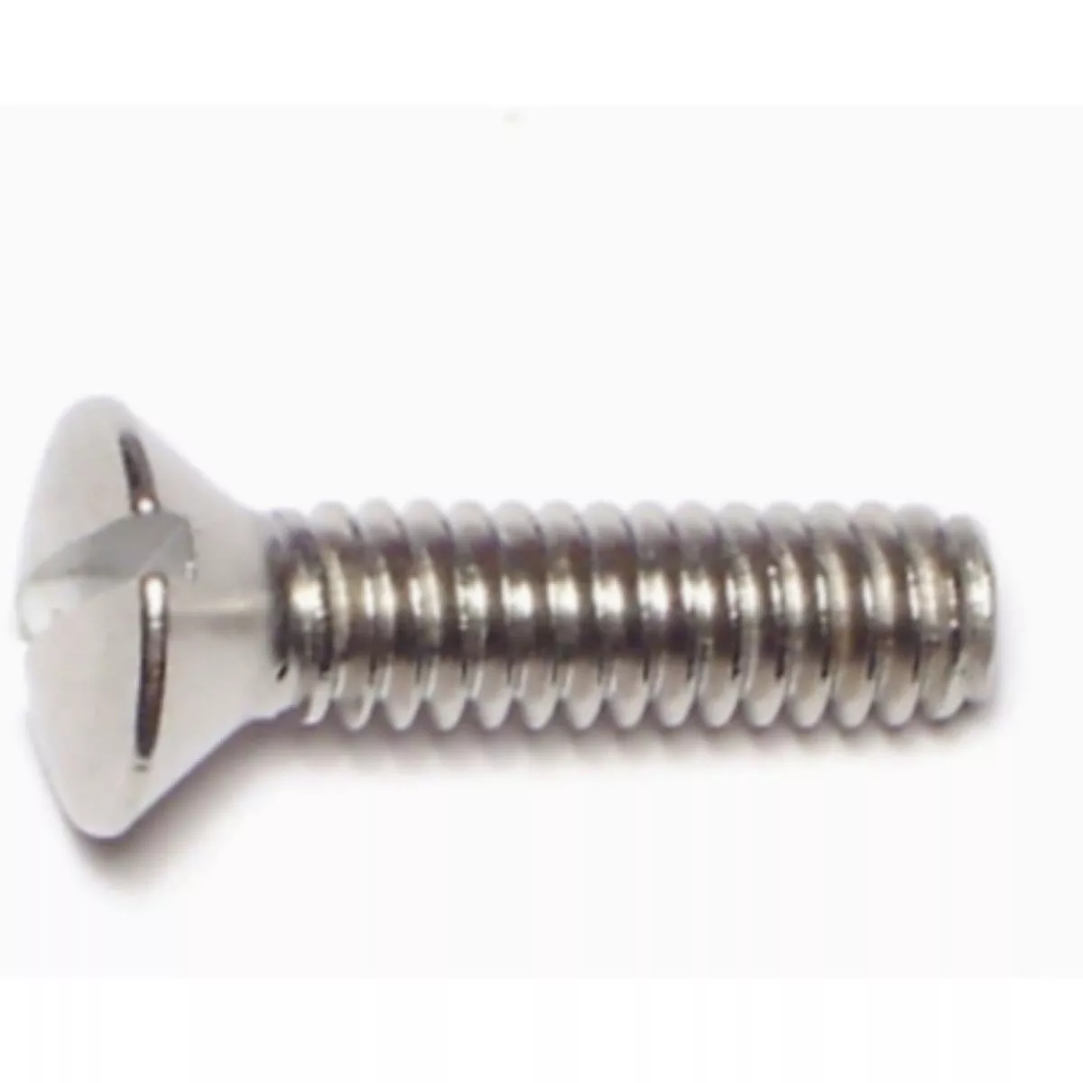 Midwest Fastener 1/4 In.-20 x 1 In. 18-8 Stainless Steel Coarse Thread Slotted Oval Head Machine Screws (12 Ct.)