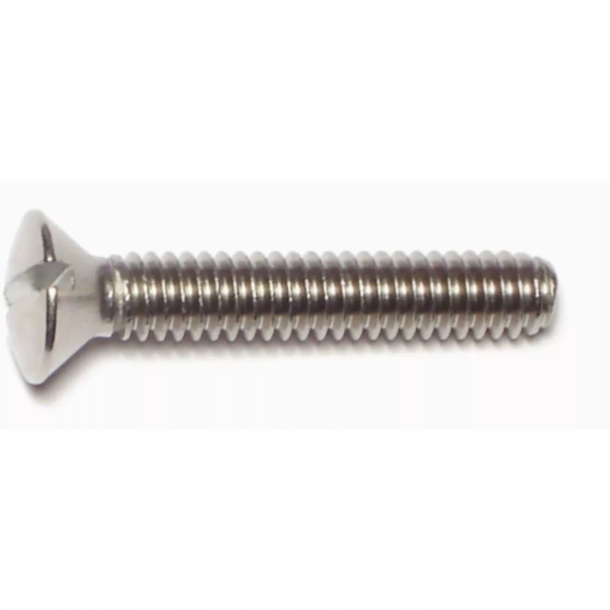 Midwest Fastener 1/4 In.-20 x 1-1/2 In. 18-8 Stainless Steel Coarse Thread Slotted Oval Head Machine Screws
