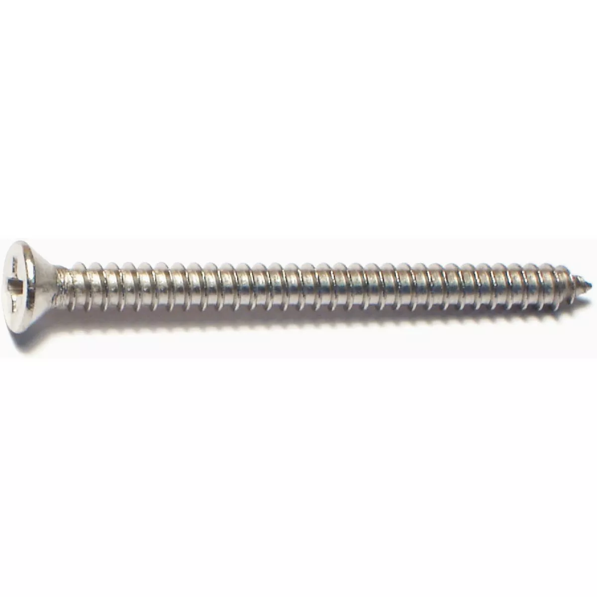Midwest Fastener #8 x 2 In. 18-8 Stainless Steel Phillips Flat Head Sheet Metal Screws (10 Ct.)-