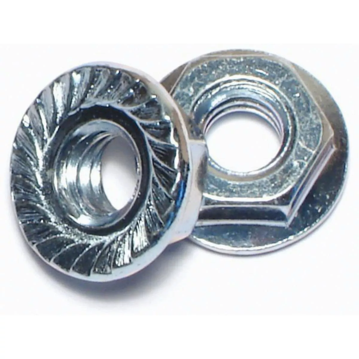 Midwest Fastener 1/4 In.-20 Zinc Plated Case Hardened Steel Coarse Thread Hex Flange Nuts
