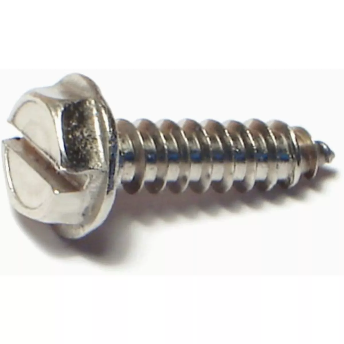 Midwest Fastener #10 x 3/4 In. 18-8 Stainless Steel Slotted Hex Washer Head Sheet Metal Screws - photo 2