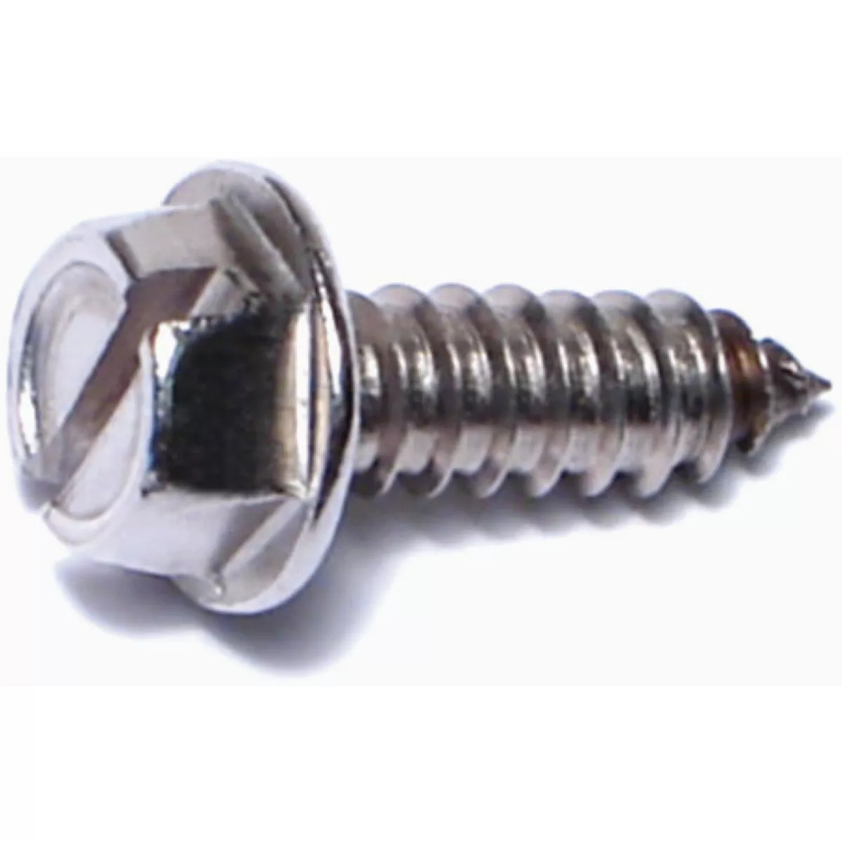 Midwest Fastener #14 x 3/4 In. 18-8 Stainless Steel Slotted Hex Washer Head Sheet Metal Screws