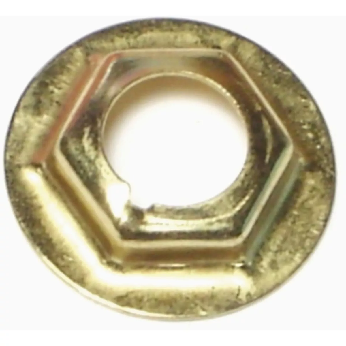 Midwest Fastener 1/8 In. Brass Washer Lock Nuts (10 Ct.)