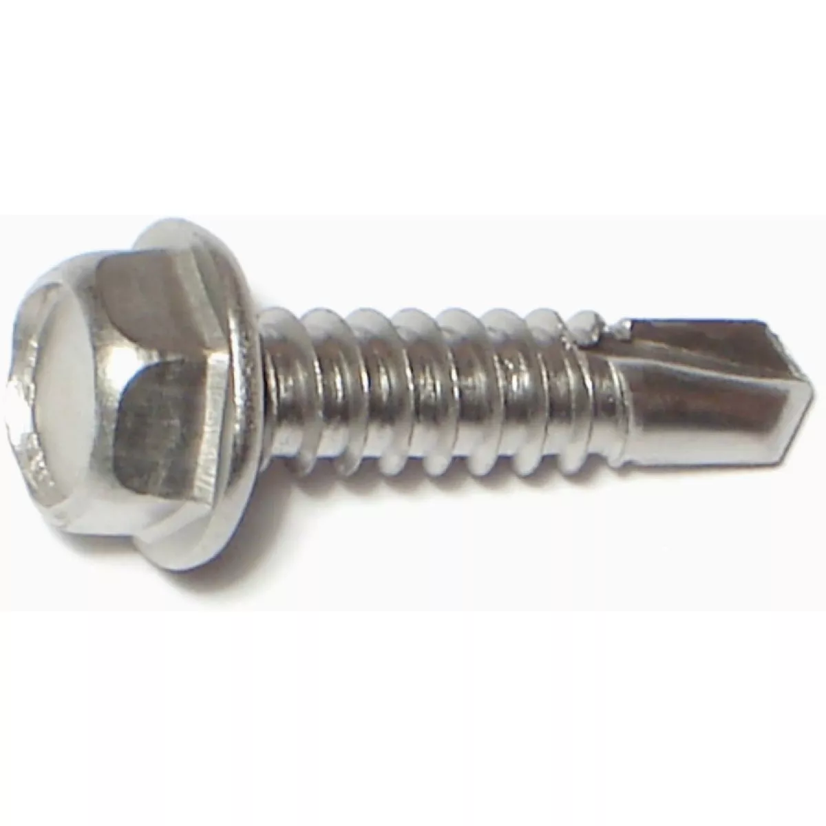 Midwest Fastener #14-14 x 1 In. 410 Stainless Steel Hex Washer Head Self-Drilling Screws (15 Ct.)