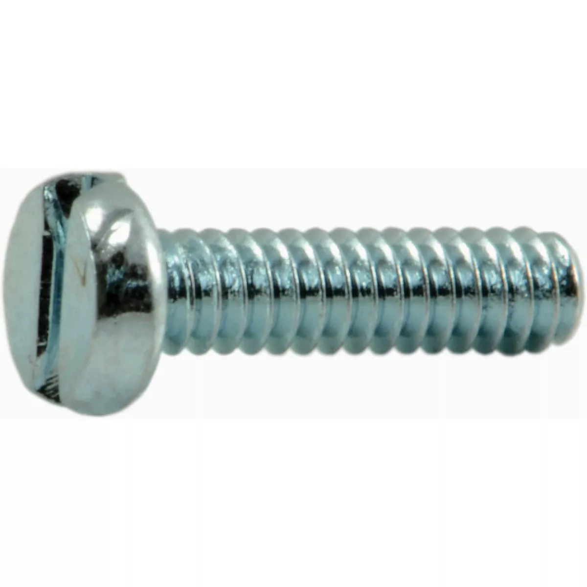 Midwest Fastener 1.6mm-0.35 x 6mm Zinc Plated Class 4.8 Steel Coarse Thread Slotted Pan Head Machine Screws